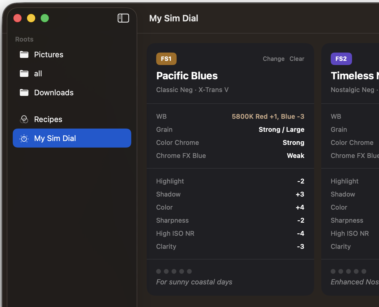 InkFrame recipe reference